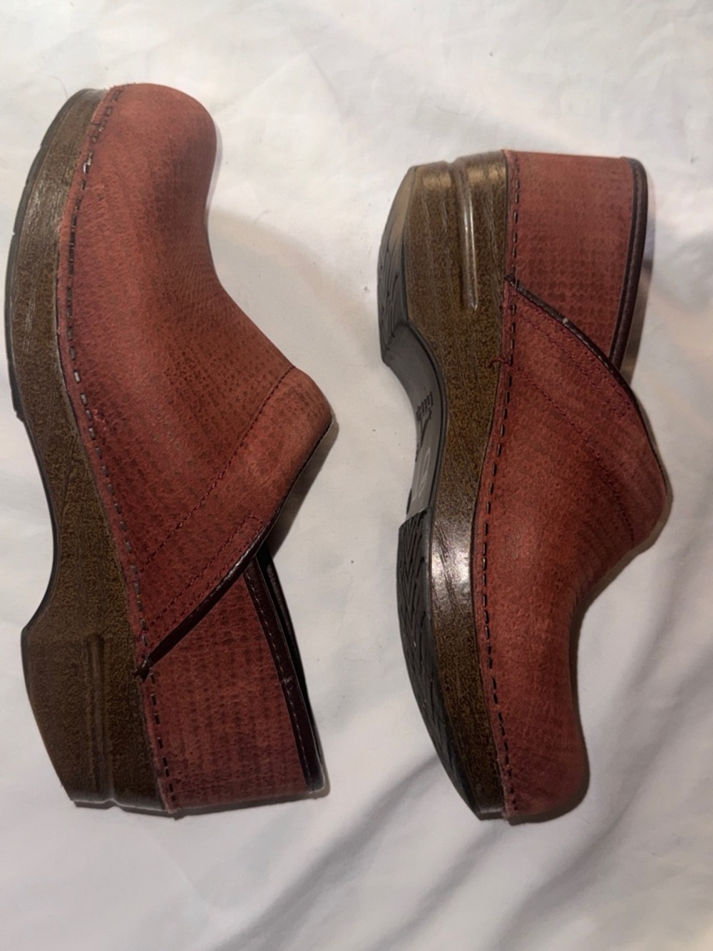 Dansko Women's Slip-On Clogs in Burnt Orange - Picture 4 of 9
